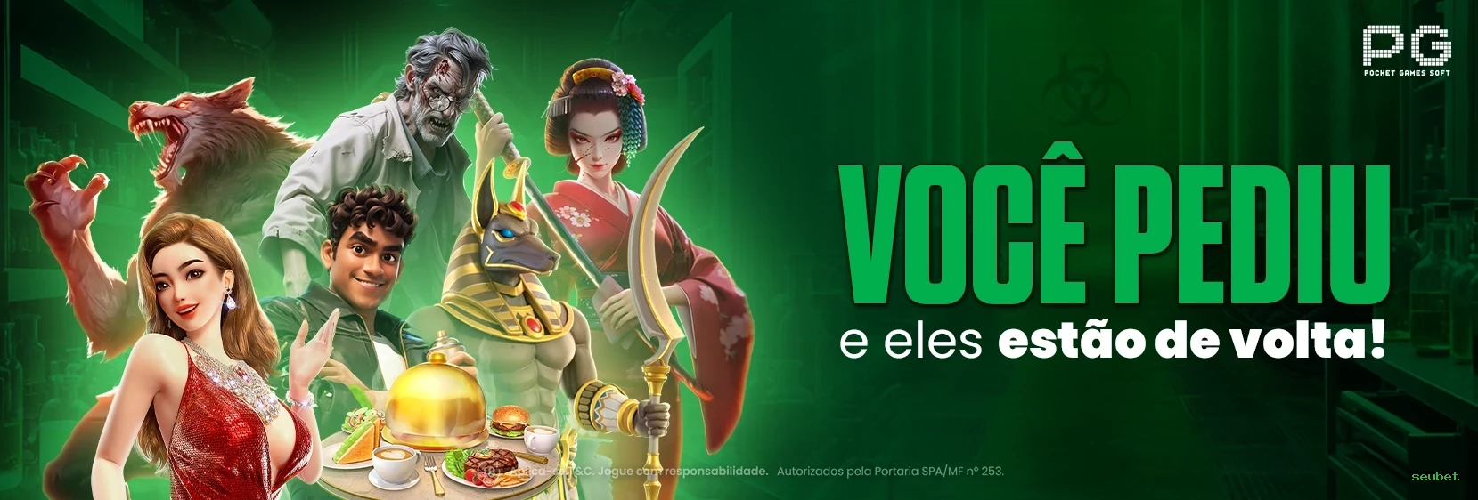 Imagem promocional dos jogos Fortune da seubet